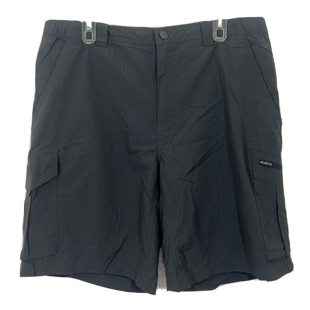 Columbia Mens Shorts Gray Size 38 10L Omni-Shade Sun Protection Side Elastic